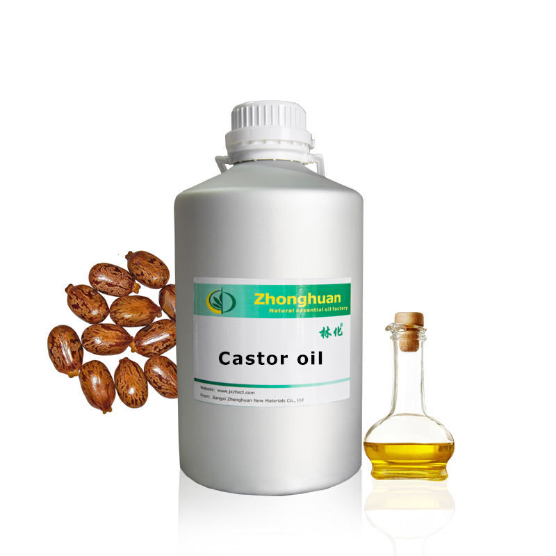 Natural Castor essential oil for hair treatment